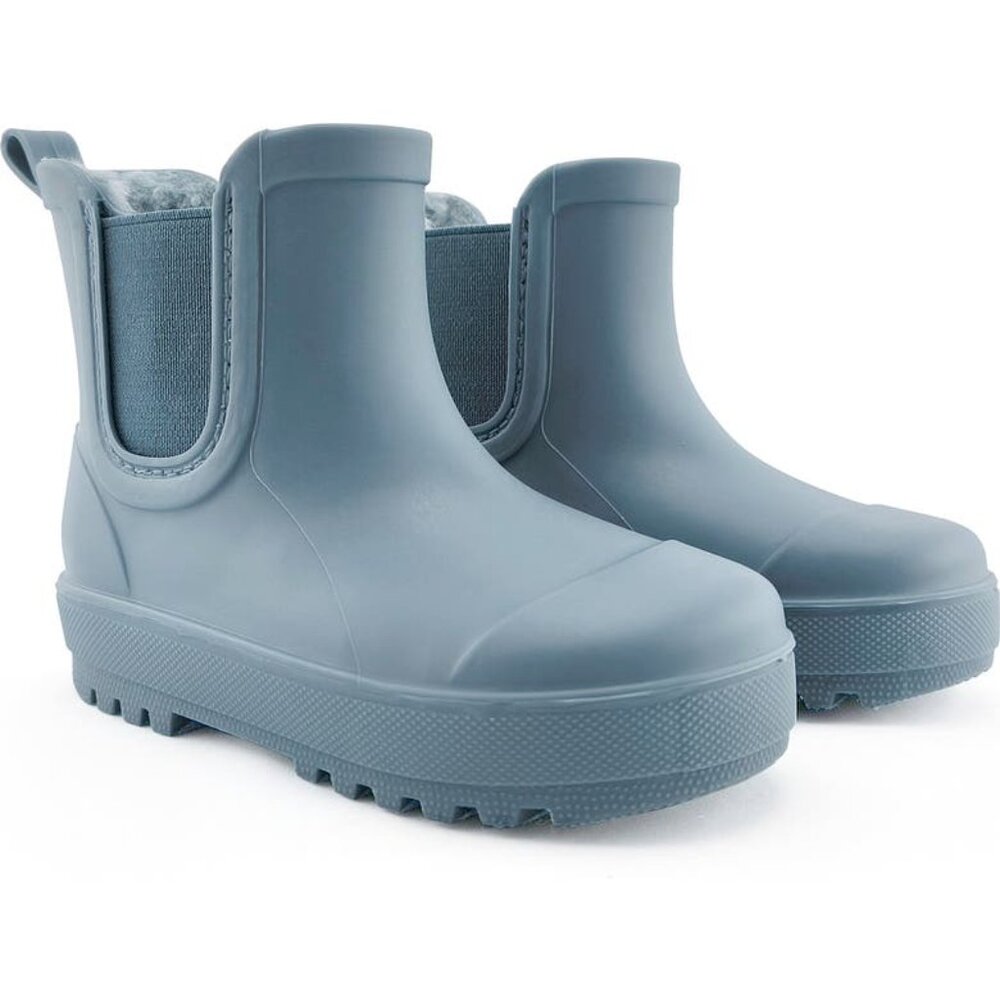 Kids' Shortie Rain Boot with Faux Fur Lining, Size 5